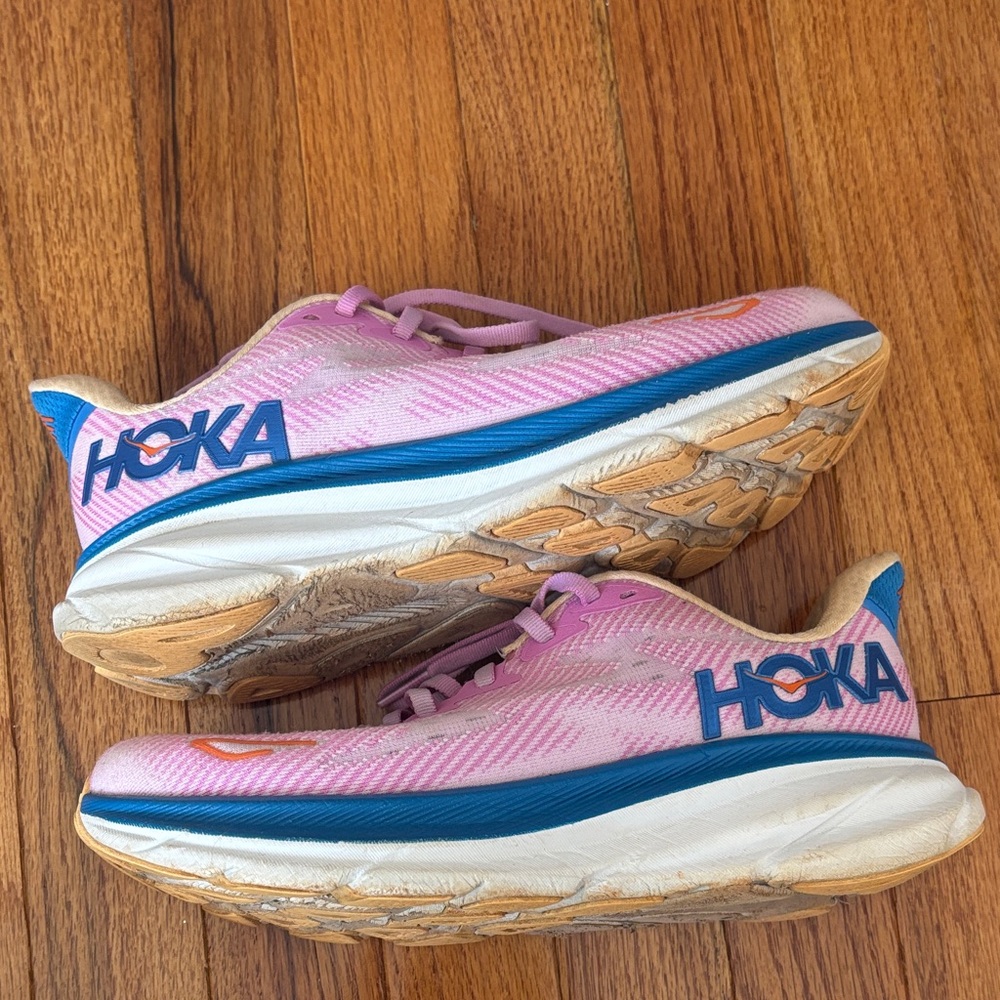 Stylish Pink and Blue Women's Running Shoes